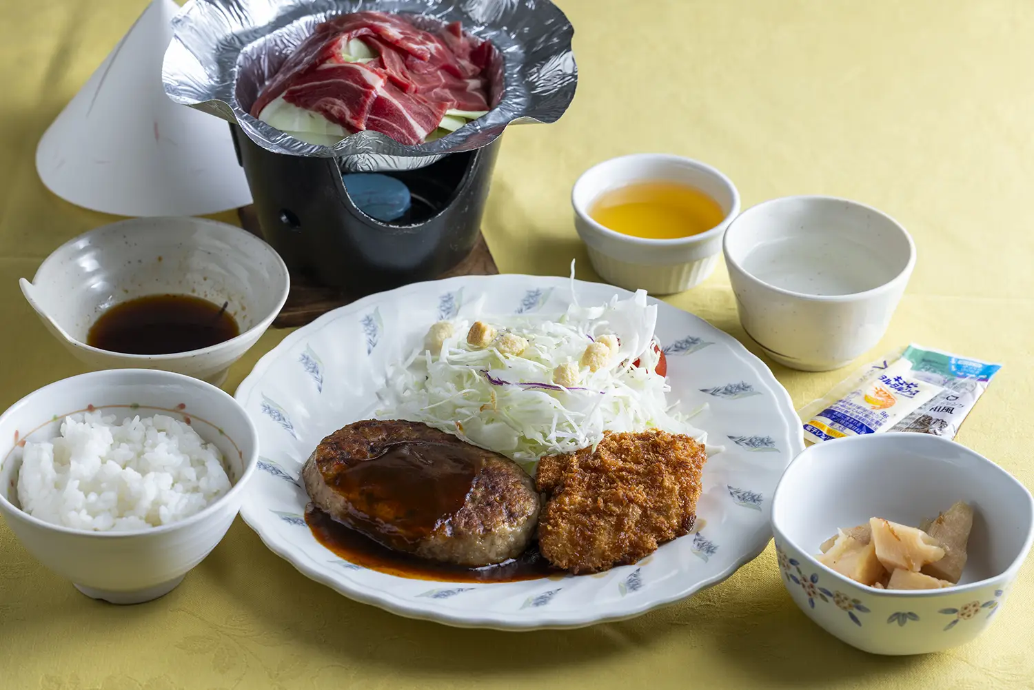 団体・合宿のお客様 夕食一例