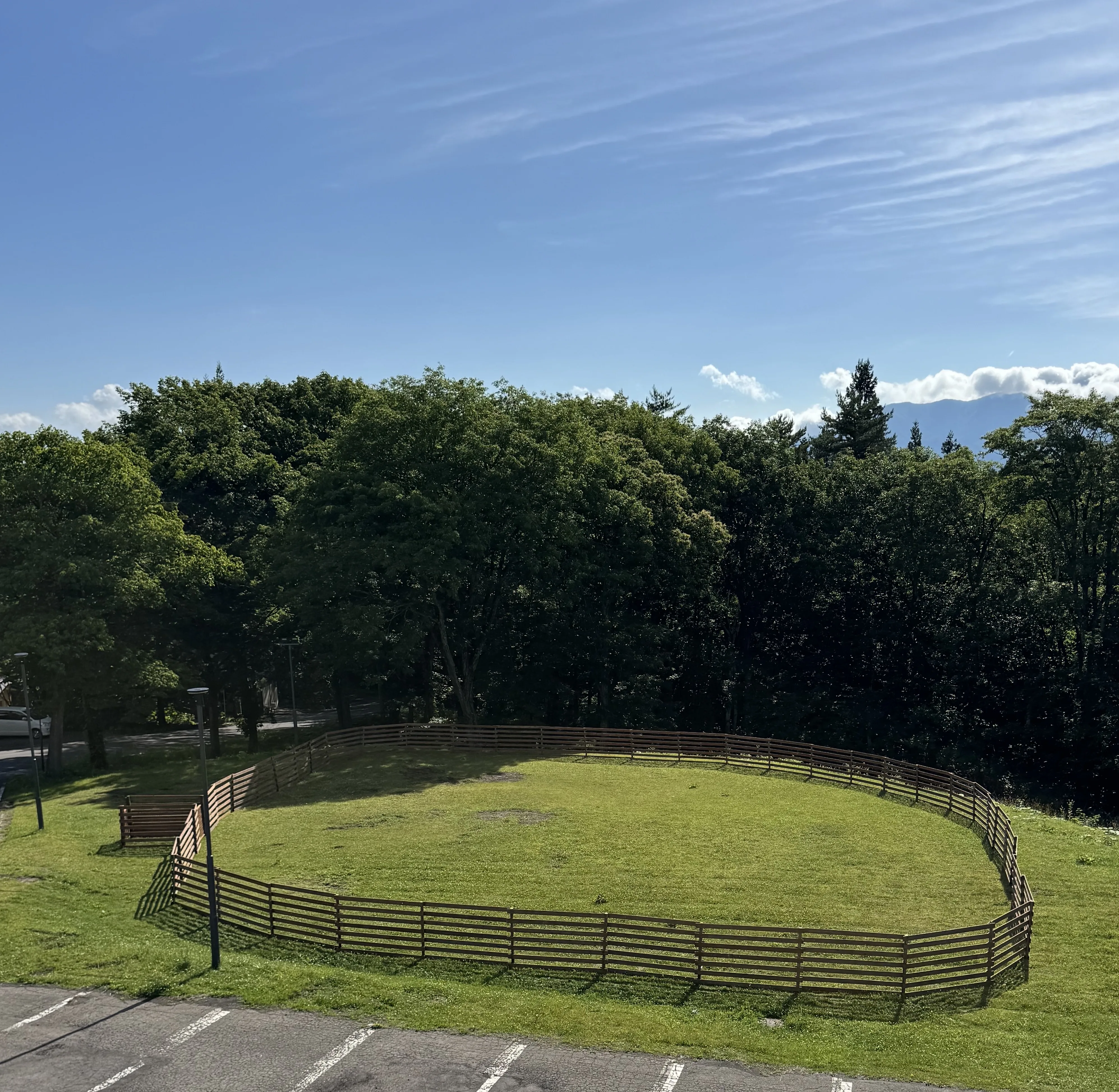 宿泊者専用ドッグランの全景